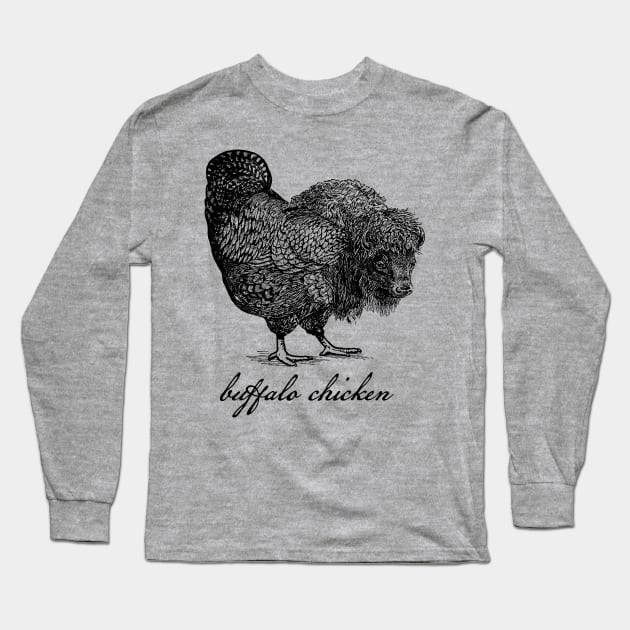 Buffalo Chicken Long Sleeve T-Shirt by Pufahl